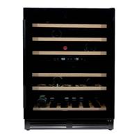 Vinata Vernale Wijnklimaatkast Vrijstaand en onderbouw - Zwart - Wijnkoelkast 51 flessen - 82 x 59.5 x 58 cm - Wijnkast - thumbnail