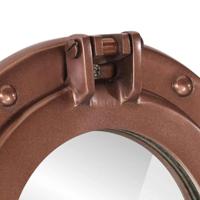 VidaXL Wandspiegel patrijspoort ø23 cm aluminium en glas - thumbnail