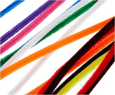 Chenilledraad folia 50cmx8mm 10 stuks assorti