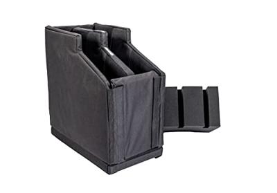 ENKI AMG-2 Electric Bass Guitar Case reiskoffer voor twee elektrische basgitaren - thumbnail