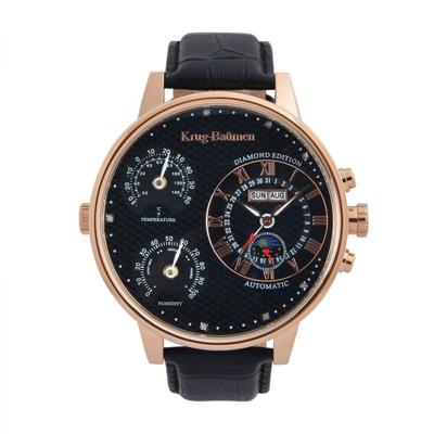 Krug Baumen KBW-200-18 Weather Diamond Heren Horloge 55mm Krug Baumen KBW-200-18 Weather Diamond Heren Horloge 55mm