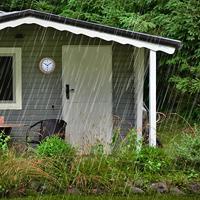 NeXtime NE-4301BR Buitenwandklok 22CM Metaal Bruin Poppy - thumbnail