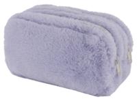 HEMA Etui Met Dubbele Rits Fluffy Lila - thumbnail