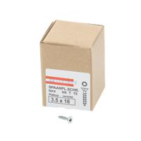 Hoenderdaal Fasteners Hoenderdaal spaanplaatschroef verzinkt platkop voldraad torx tx15 3.5x16 | 200 stuks - 0206.01.16701 - thumbnail