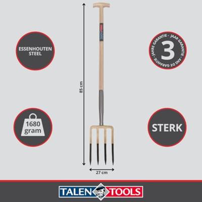 TalenTools Spitvork 4 tanden compleet