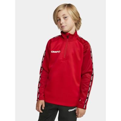 Craft 1912733 Squad 2.0 Half Zip Jr - Bright Red/Express - 146/152