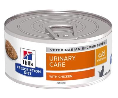 HILL'S Feline c/d Urinary Care Stew with Chicken - nat kattenvoer - 82 g