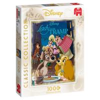 Jumbo Classic Collection - Lady & The Tramp 1000 pcs Legpuzzel 1000 stuk(s) Stripfiguren - thumbnail