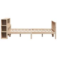 Bed met boekenkast zonder matras massief grenenhout 160x200 cm - thumbnail
