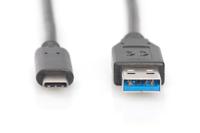 Digitus 1m, USB3.0-C/USB3.0-A 1m USB C USB A Zwart - thumbnail