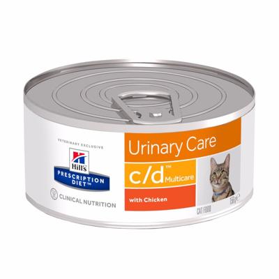 HILL'S PRESCRIPTION DIET Feline c/d Multicare Nat kattenvoer Kip 156 g