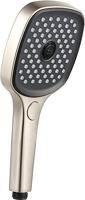 Ben Beam handdouche vierkant 12cm met 3 straalsoorten RVS-look - thumbnail