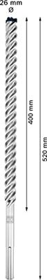 Bosch Accessories EXPERT SDS max-8X 2608900246 Wolfraamcarbide Hamerboor 1 stuks 26.00 mm Gezamenlijke lengte 520 mm SDS-Max 1 stuk(s)