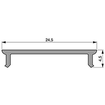 Deko Light 983041 P-01-20 Afdekking Kunststof (b x h x d) 24.50 x 4.50 x 2000 mm 2 m