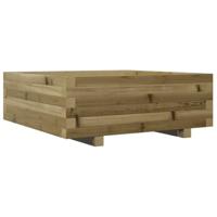 VidaXL Plantenbak 70x70x26,5 cm geïmpregneerd grenenhout - thumbnail