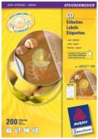 Etiket Avery Zweckform L6043-100 CD wit 200stuks - thumbnail