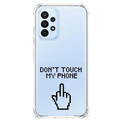 Samsung Galaxy A23 Anti Shock Case Finger Don't Touch My Phone Samsung Galaxy A23 Anti Shock Case Finger Don't Touch My Phone