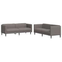 2-delige Loungeset stof taupe - thumbnail