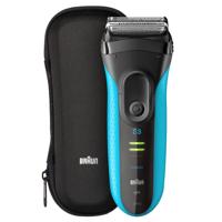 Braun SERIES 3 3045WD Scheerapparaat Zwart/Blauw - thumbnail