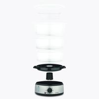 H.Koenig VAP10 stomerkoker 3 mand(en) Vrijstaand 800 W Zwart, Roestvrijstaal - thumbnail