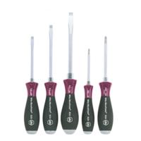 Wiha 5533MF HK5 SATZ 5tlg Schroevendraaierset Werkplaats 5-delig Plat, Kruiskop Phillips - thumbnail