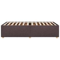 Bedframe zonder matras 80x200 cm stof donkerbruin - thumbnail