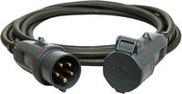 Walther Werke 39100502050100 Stroom Verlengkabel 16 A Zwart 5.00 m - thumbnail