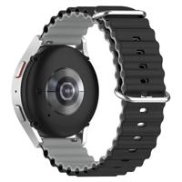 Ocean Style bandje - Zwart / grijs - Garmin Vivoactive 6 / Vivoactive 5 / Vivoactive 3 - thumbnail