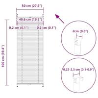 Plissjaloezie 50x100 cm wit - thumbnail