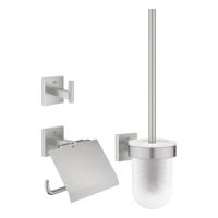 Accessoire set GROHE Start Cube 3-in-1 Met Toiletborstel Supersteel - thumbnail