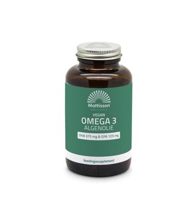 Vegan omega 3 algenolie DHA 375mg EPA 125mg 180 Softgels