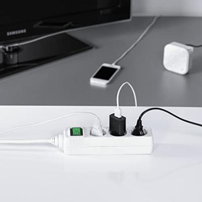 Hama Stekkerdoos, 3-voudig, schakelaar, 3 m Kabel Wit - thumbnail