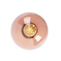 QAZQA Art deco plafondlamp messing met roze glas - Pallon - thumbnail