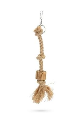 Beeztees aiko - vogelspeelgoed - hout - bruin - s - 45 cm