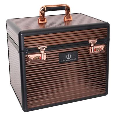 Imperial Riding Shiny Classic Groomingbox donkerbruin maat:one size Imperial Riding Shiny Classic Groomingbox donkerbruin maat:one size
