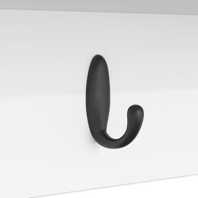 Wandgemonteerde kapstok Wit 100 x 16 x 26 cm Bewerkt hout