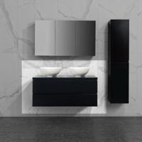 Onderkast badkamermeubel Tieme mat eiken 120x50x48cm - thumbnail