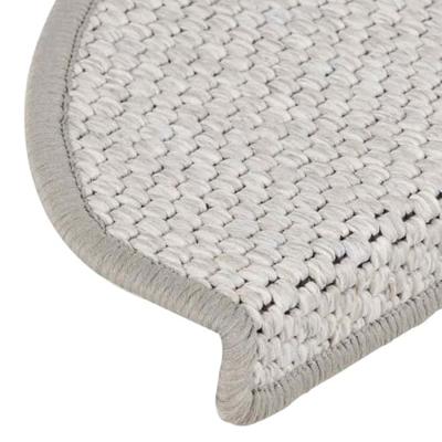 Trapmatten zelfklevend Sisal-Look 30 st 65x21x4 cm Platina