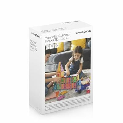 Magnetische 3D-bouwblokken Magoks InnovaGoods 57 Onderdelen