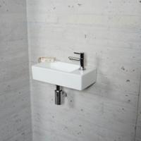 Wiesbaden Fonteinset Mat Wit Color Chroom - Fonteinset Met Amador Kraan - thumbnail