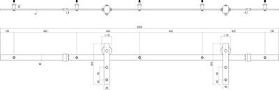 Intersteel Schuifdeursysteem Basic - mat zwart