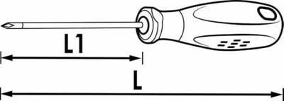 Vigor V3597 Platte schroevendraaier Koplengte: 75 mm
