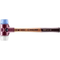 Halder Kunststofhamer | lengte 330 mm hoofd-d. 40 mm | zacht/middelhard hout | TPE-soft blauw/superplastic wit | 1 stuk - 3017.040 3017.040 - thumbnail