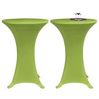 VidaXL Tafelhoes stretch 2 stuks 70 cm groen - thumbnail