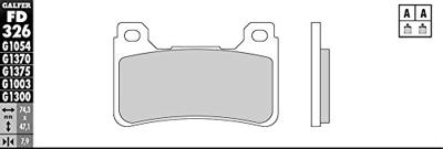 GALFER remblokken "fd326" brake pad fd326 g1375 sint.metal str.&sp. GALFER remblokken "fd326" brake pad fd326 g1375 sint.metal str.&sp.