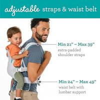 Babydrager Flip Ergo 4 in 1 Convertible Air lichtgrijs - thumbnail