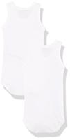 Set van 2 body's zonder mouwen PETIT BATEAU wit - thumbnail