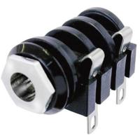 Neutrik NMJ4HC-S Jackplug 6,35 mm Bus, inbouw horizontaal Aantal polen: 2 Mono Zwart 1 stuk(s) - thumbnail