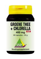 Groene thee chlorella 400 mg puur - thumbnail