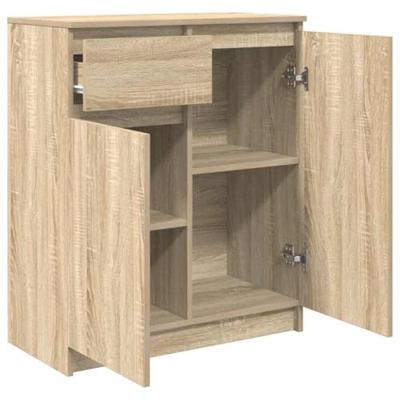 Dressoir met lade 71x35x84 cm spaanplaat sonoma eikenkleurig